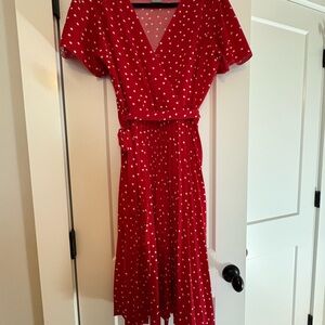 Lark & Grey Red Polka Dot Dress
